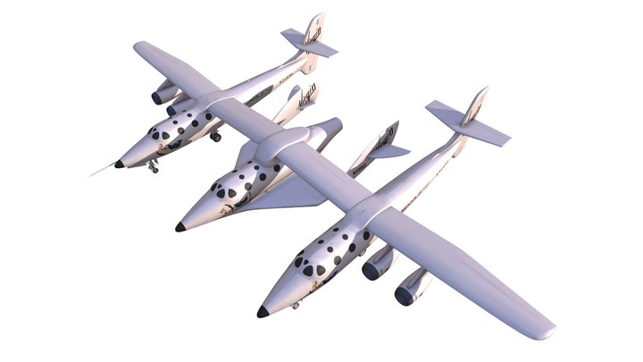 Scaled Composites White Knight Two 3D Model