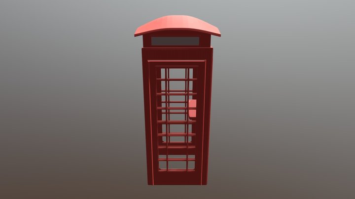 Phone Booth 3D Model