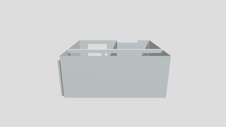 Cabin Scene Block Out 3D Model