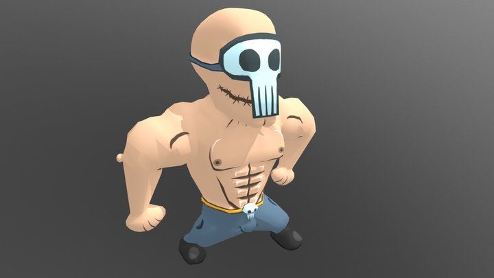 Buff Dude 3D Model