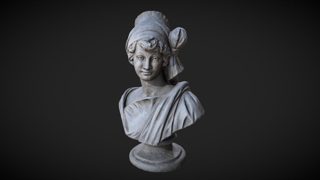 Woman Bust Statue Scan