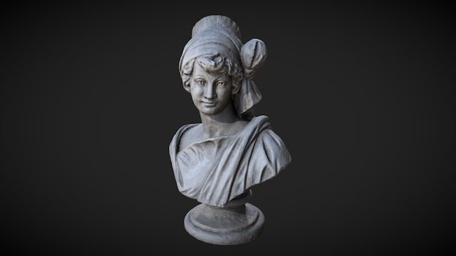 Woman Bust Statue Scan 3D Model