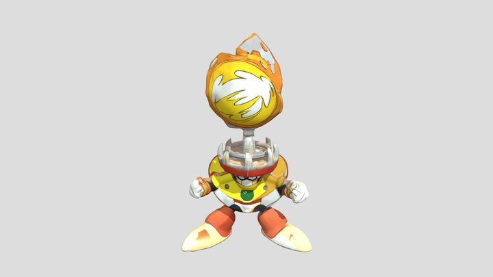 Solar Man 3D Model