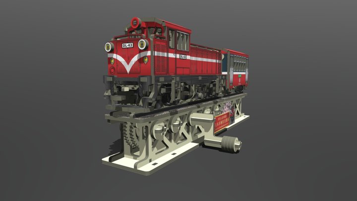 [SC-007] Alishan Railway Diesel Locomotive 3D Model