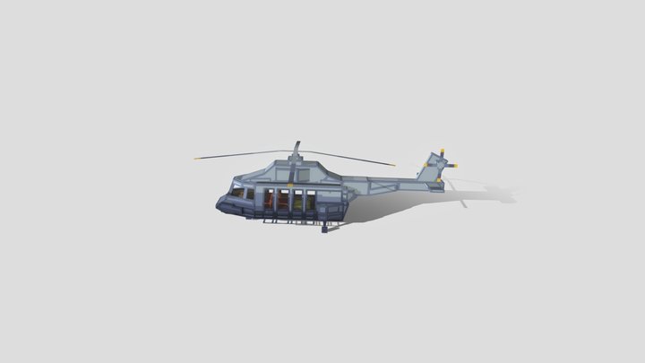 military helicopter 3D Model