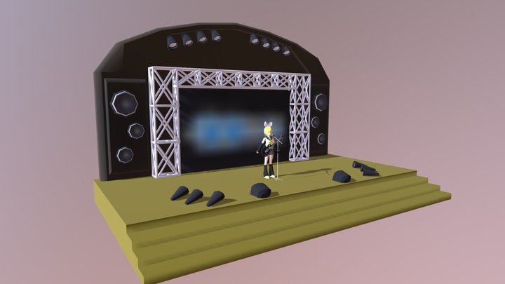 Kagamine Rin 3D Model