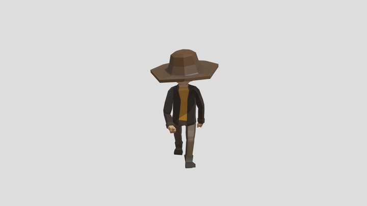 El Norteño  - RUN CYCLE 3D Model