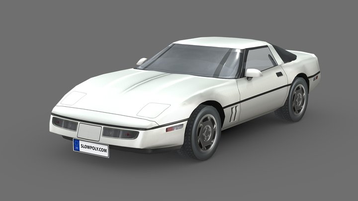 Chevrolet Corvette (C4) coupe 1983 3D Model