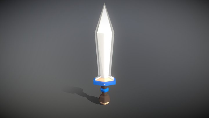 Simple Toy Sword 3D Model