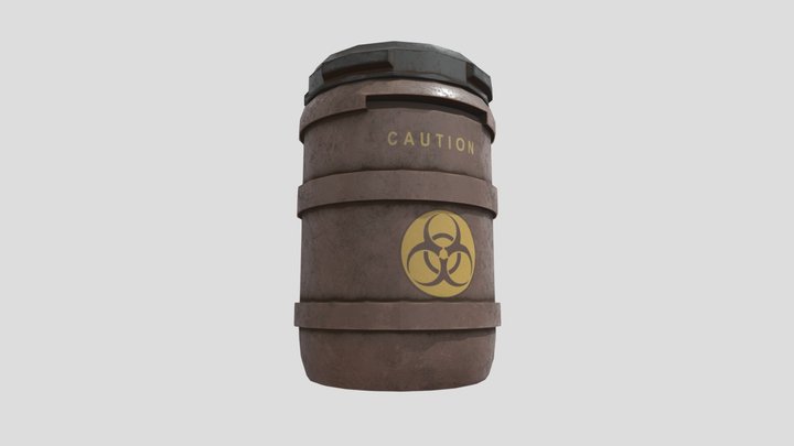 Radiactive Barrell 3D Model