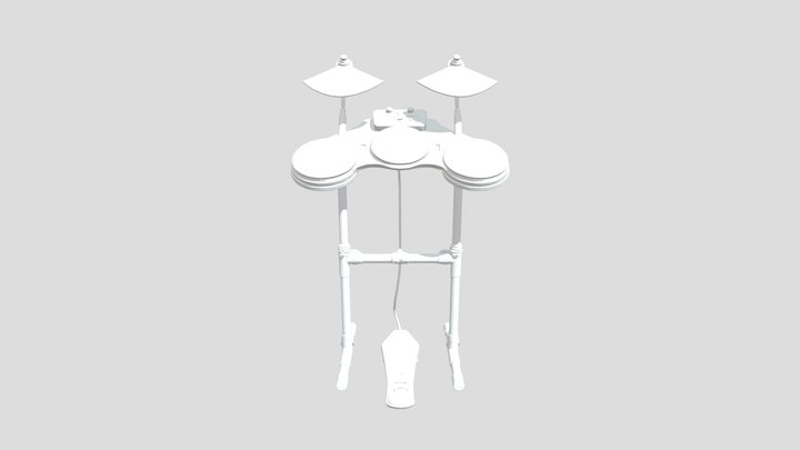 Drum Mania Set 3D Model
