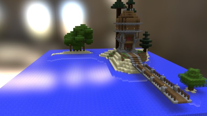 Island House 3D Model