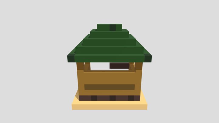 Beach Hut - Voxel 32x32 – Modello 3D gratuito STL