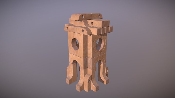 Wooden Unit Blocks III 3D Model