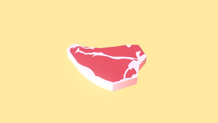 Piece of steak 3D Model