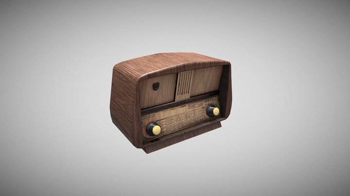 Old Radio 3D Model