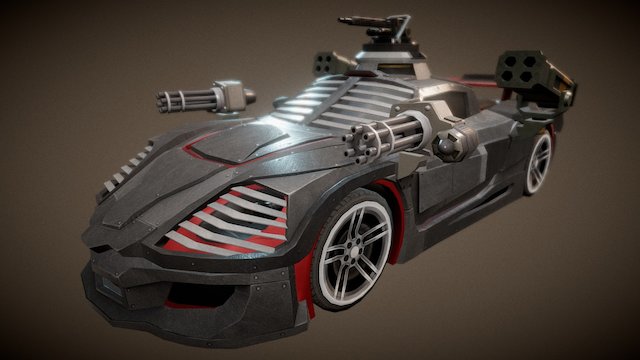 Armored Car 01 3D Model
