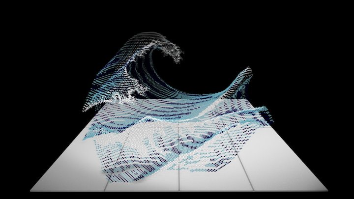 Wave_Bouchons 3D Model