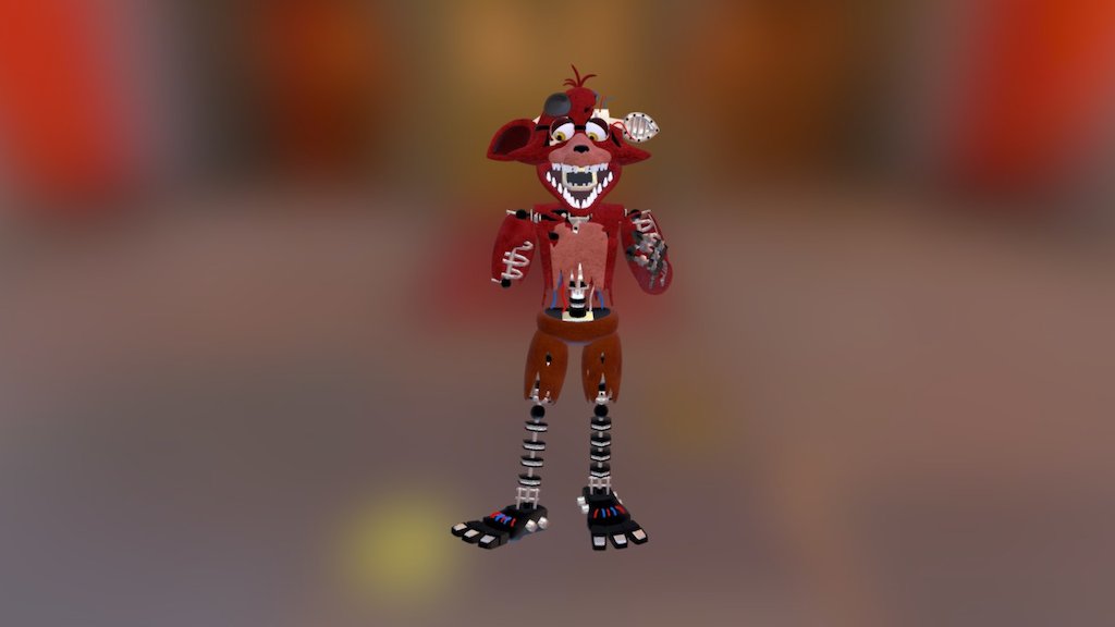 Fnaf-help-wanted-withered-foxy - Download Free 3D model by Funkin_Boombox  [0b2bd82] - Sketchfab