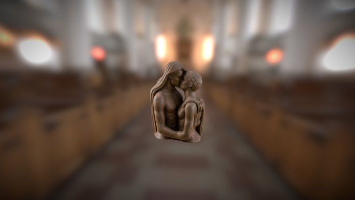 Kiss - Sculpture (KREA.AI + TripoAI) 3D Model