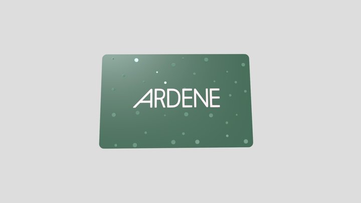 Ardene Holiday Gift Card - 30 mil matte PVC 3D Model