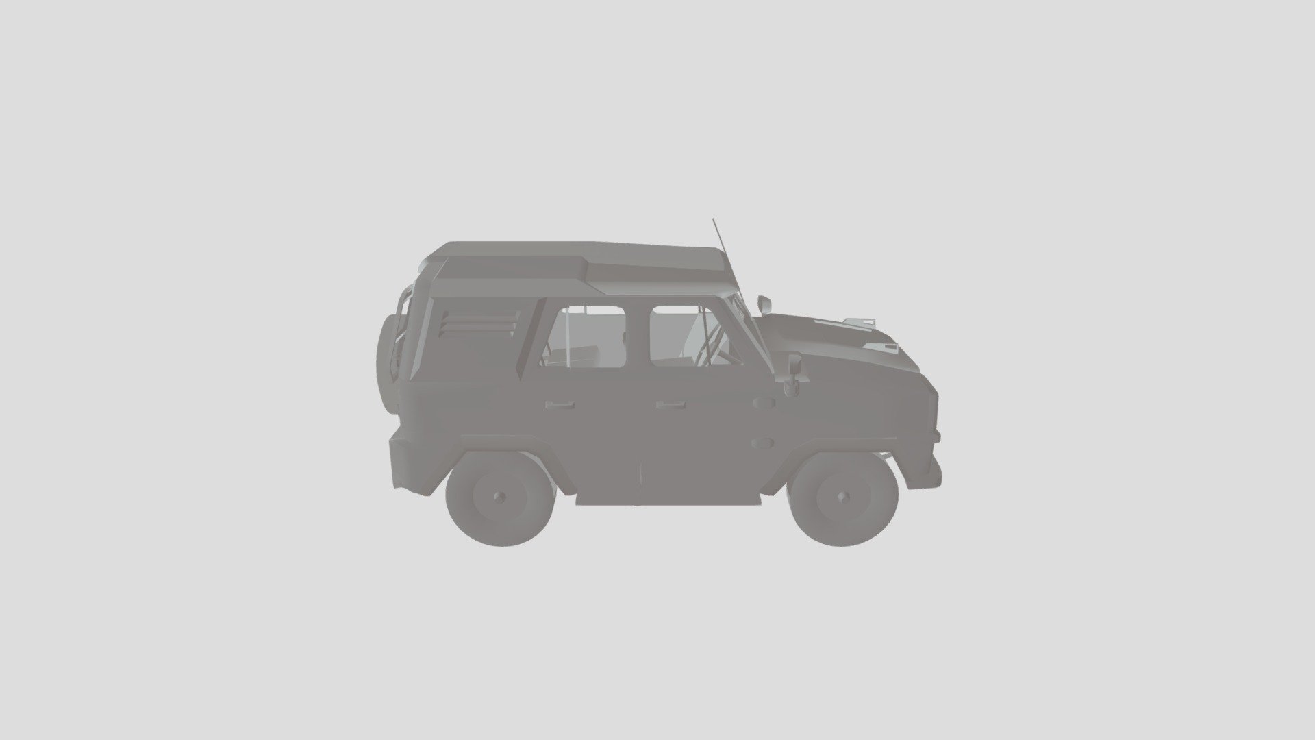PUBG UAZ 3d Model With texture
