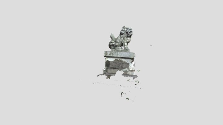 京都市左京区　幡枝八幡宮　狛犬　kyoto sakyo-ku hataedahatiman 3D Model