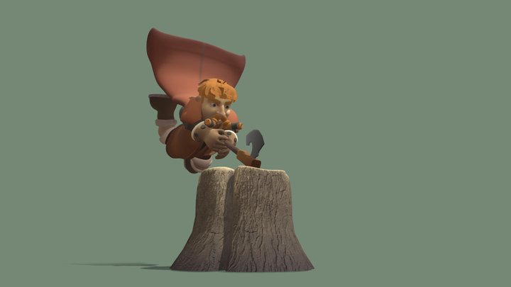 CHARA DESIGN - Esto Rosso 3D Model