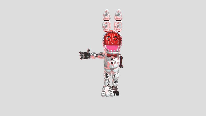 Withered Bonnie 3D Model
