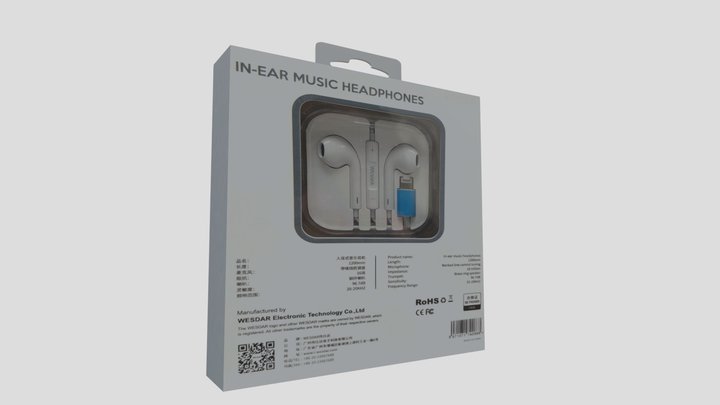Wesdar R81 In Ear Music 3D Model