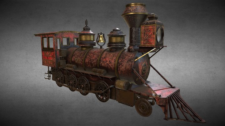 Wild West Train 3D Model