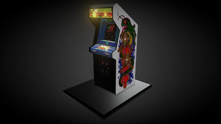 Centipede Arcade Machine 3D Model