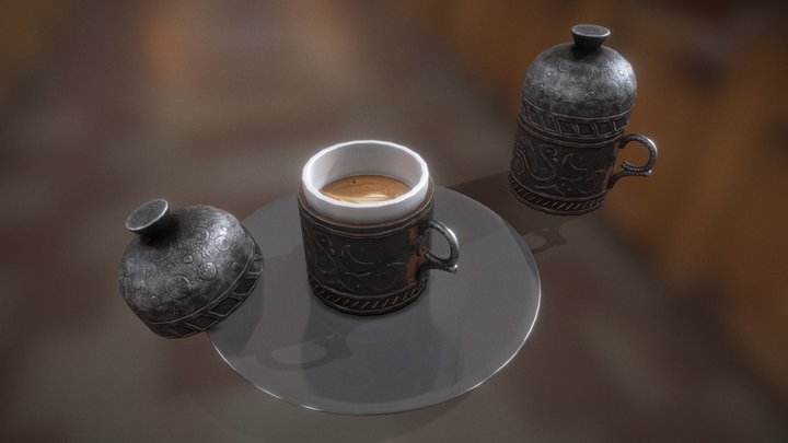Cup holder (Zarf) 3D Model
