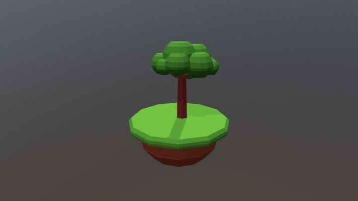 Toon Tree 3D Model