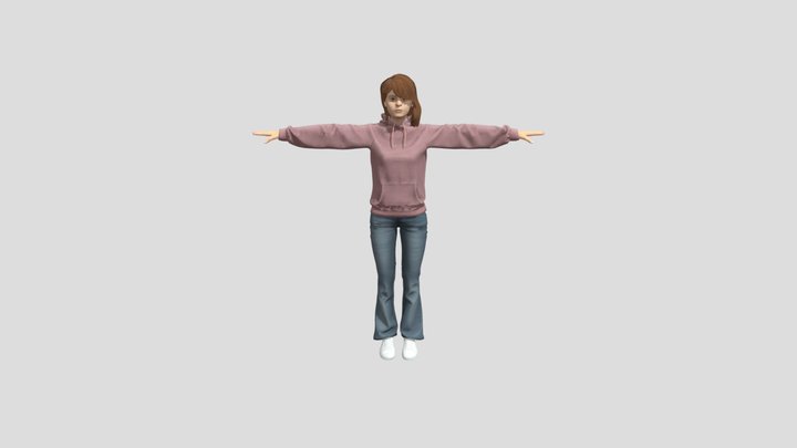 Avatar Girl 3D Model