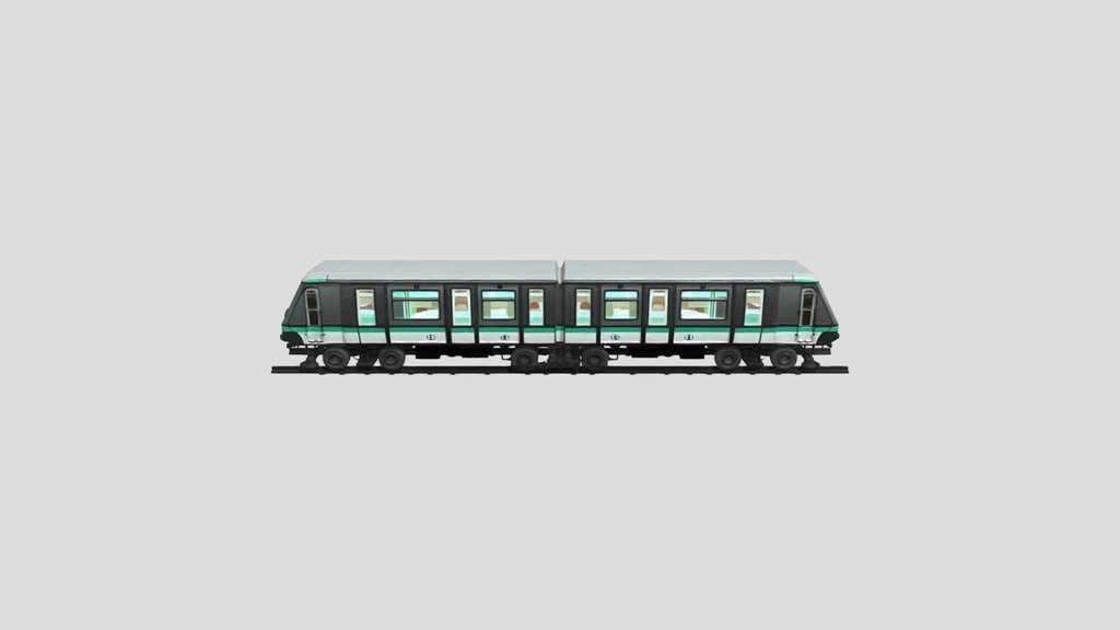 Underground Metro Train at Platform