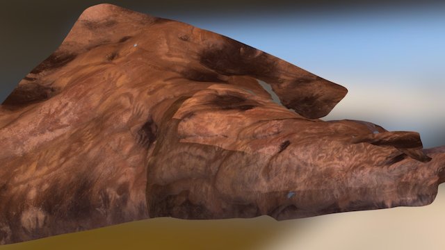 Aboriginal rock-art (Handprints)- captured, 2005 3D Model