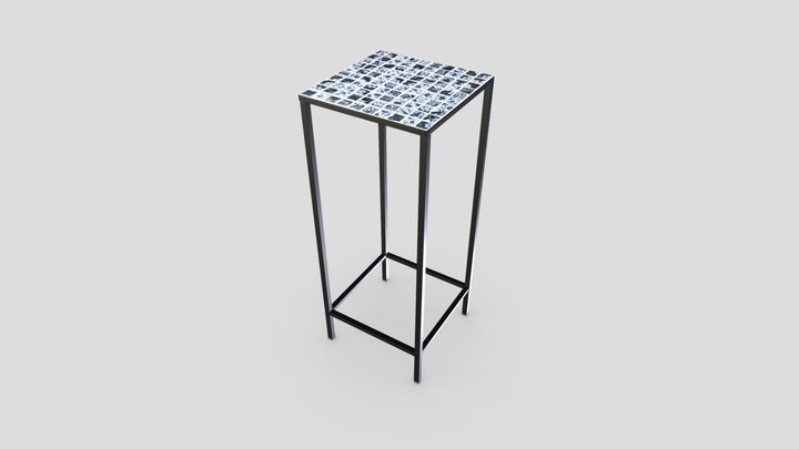 Side Table Image Tiles - Archviz Decor 3D Model