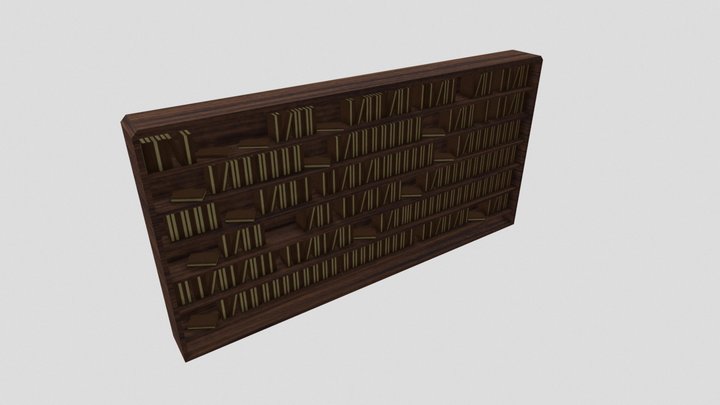 MAZE Bookshelf 3D Model