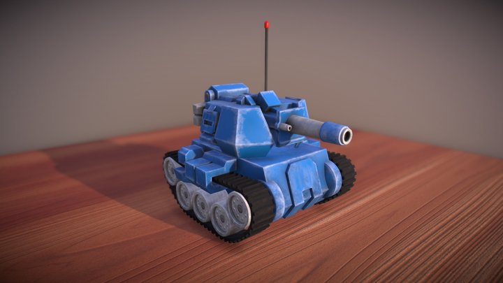 RC Tank Toy 3D Model
