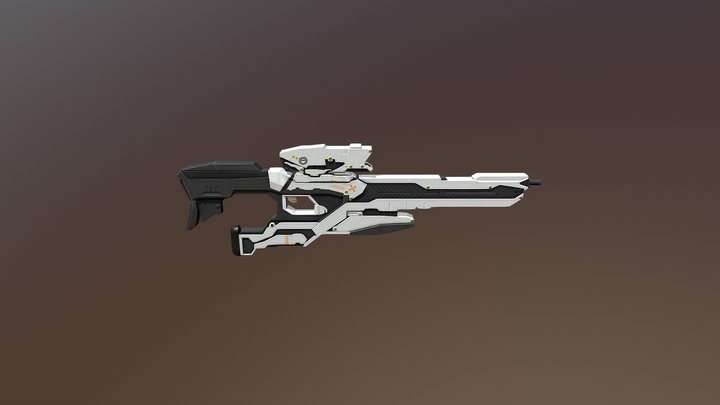 Sci-fi rifle 3D Model
