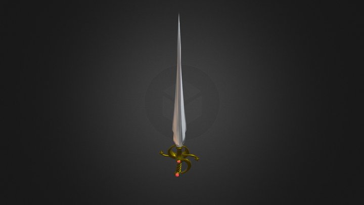 Ceremonial Kjeldoran sword 3D Model