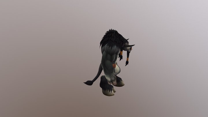 Jade Tauren Front 3D Model