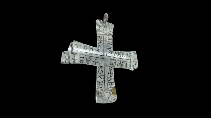 Silver cross from Lausanne Cathedral - 7th c. AD 3D Model