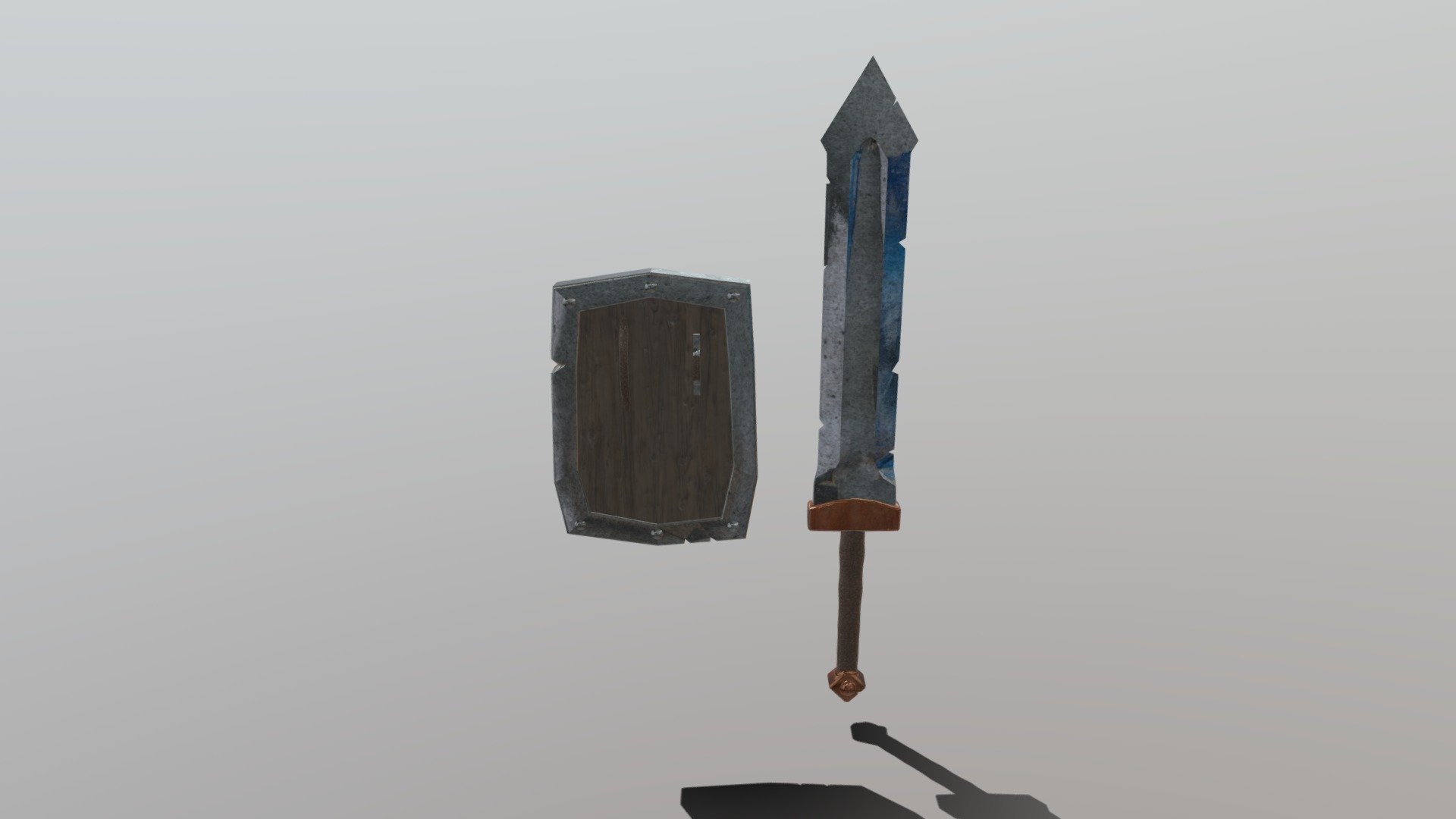 Worn Sword & Shield