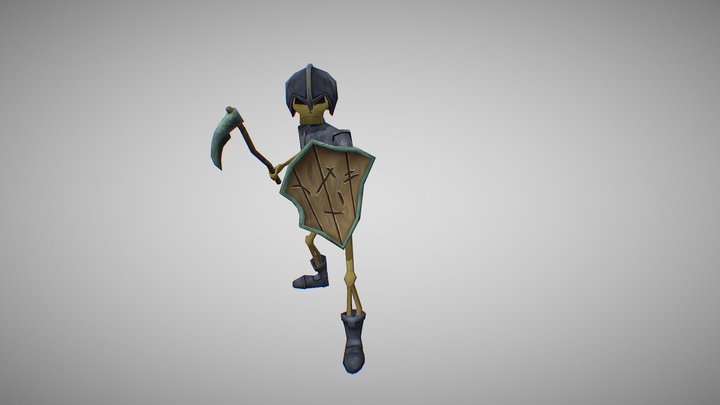 Skelet_warrior 3D Model