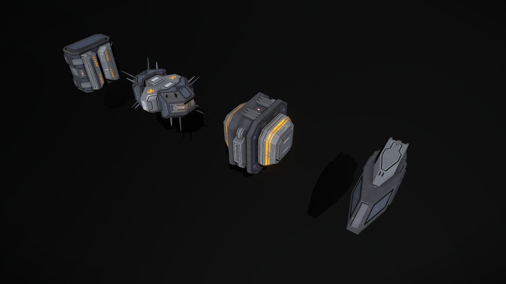 Scifi Space Structures - A 3D model collection by MSGDI - Sketchfab