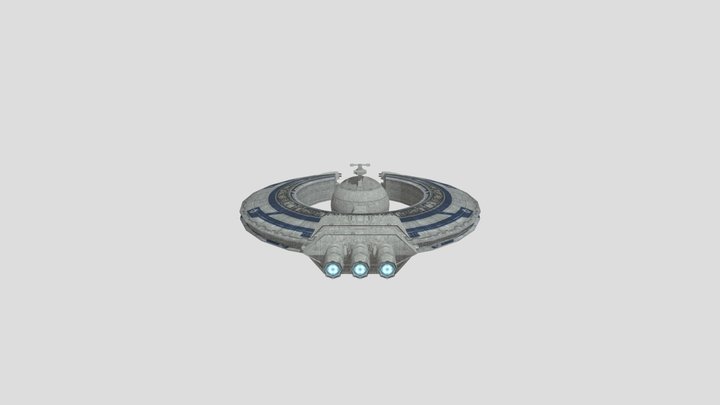 Trade federation ship 3D Model