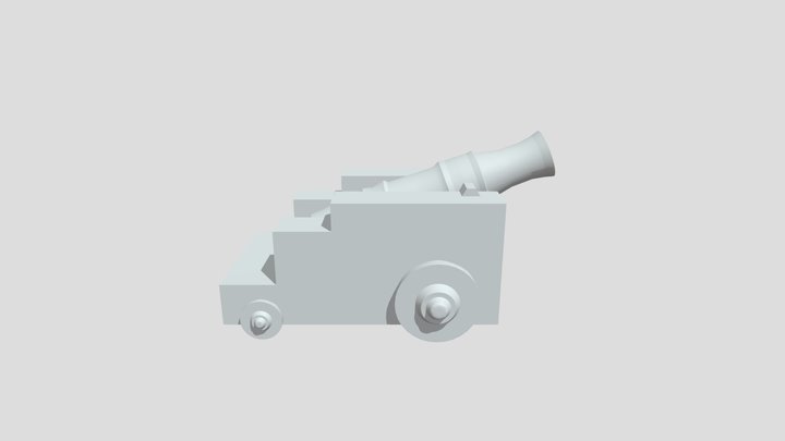 Toy Cannon 3D Model