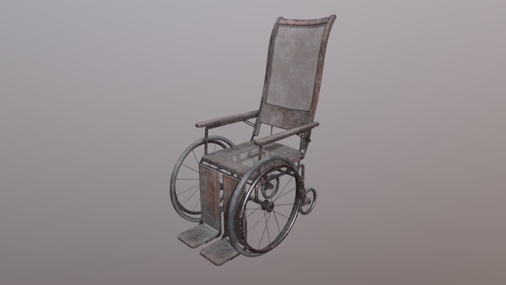 Old Wheelchair 3D Model